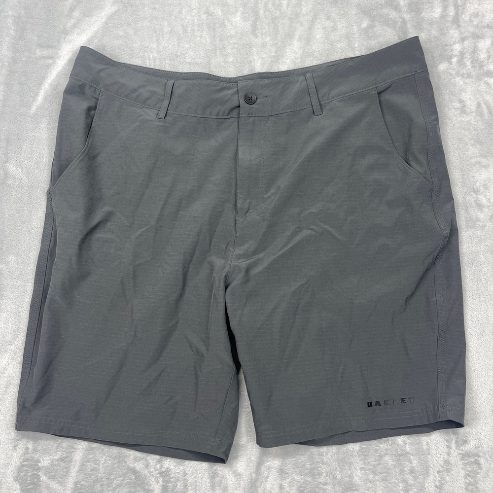 Oakley Performance Shorts Mens‎ 40 Gray Hydrolix Flat Front Regular Fit Outdoor